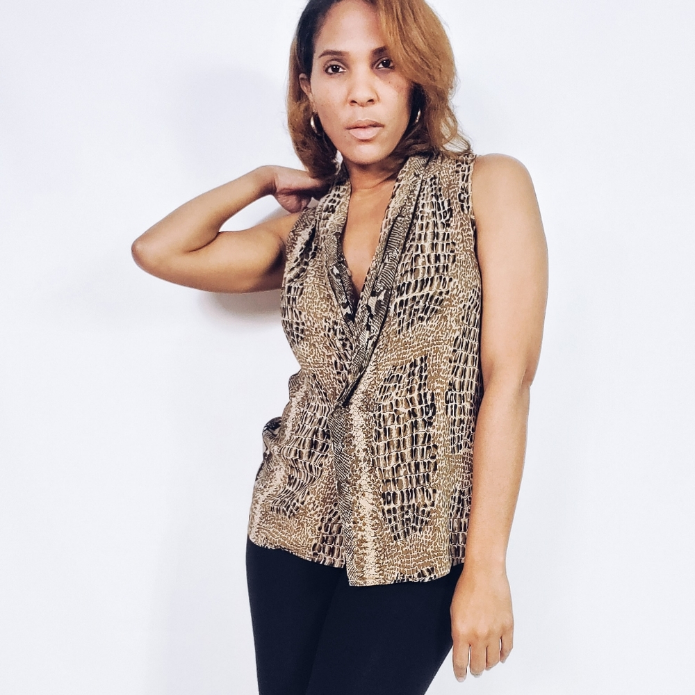 Animal Print Blouse